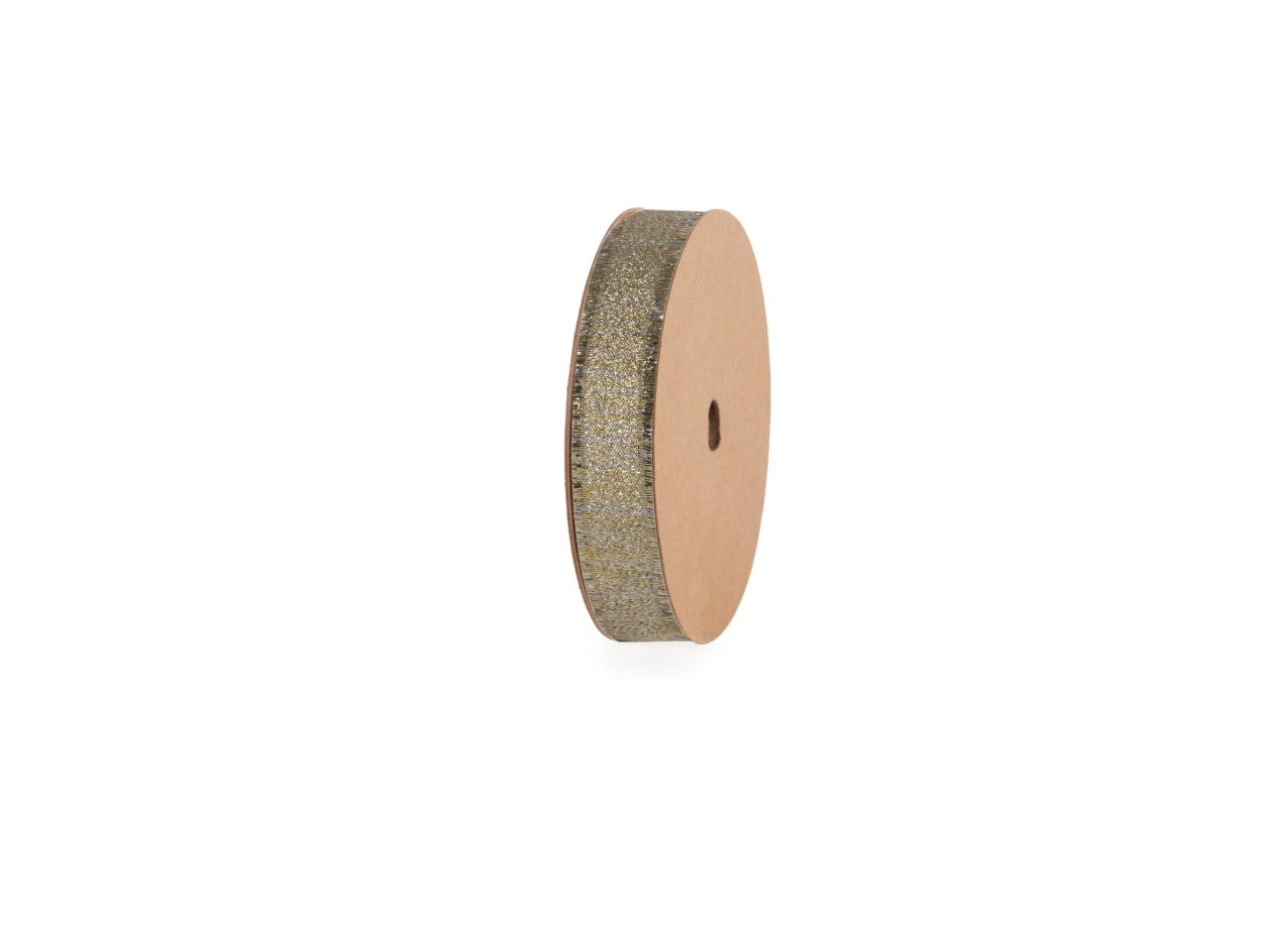 Nastro regalo champagne con frange in poliestere 1,5cmx20mt - Star