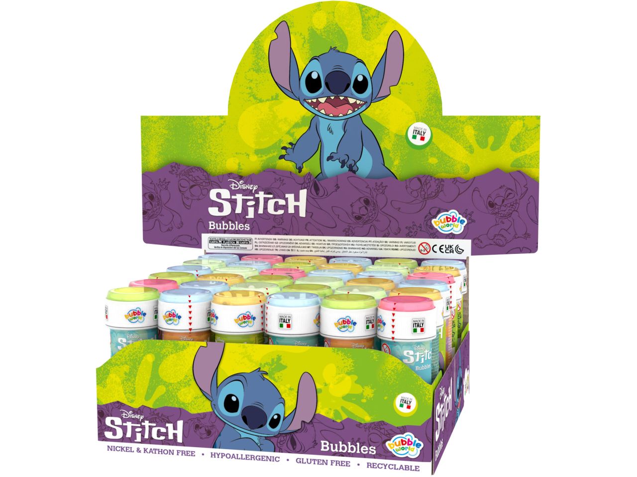 Stitch bolle di sapone