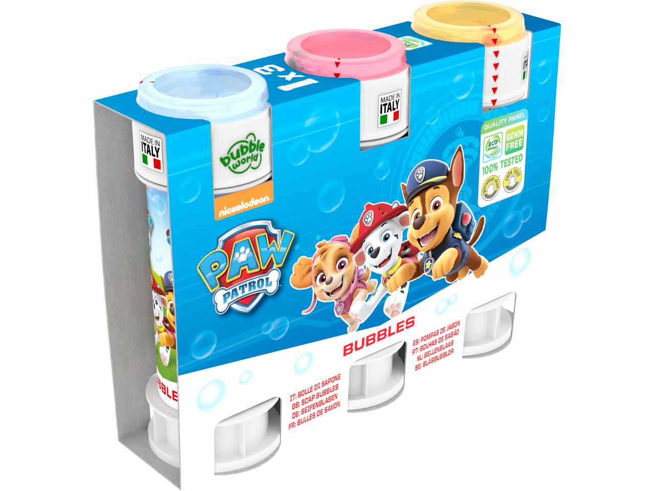 Bolle di sapone paw patrol 3 pezzi 103.808500