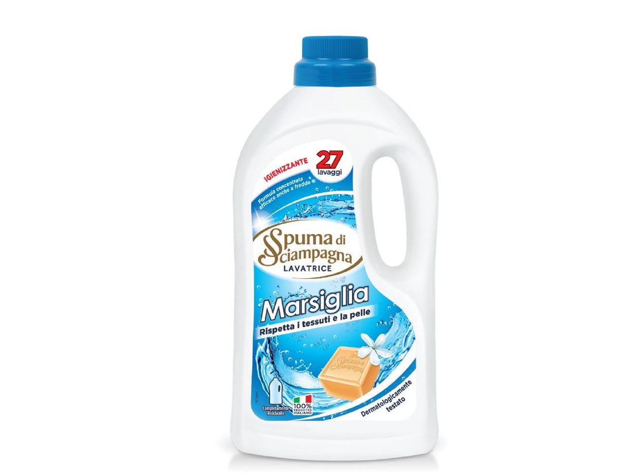 Spuma di sciampagna marsiglia lavatrice 27 lavaggi 1215ml $