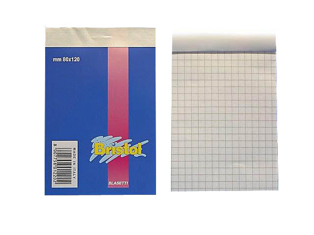 Blocco notes A7 colore bianco 8x12cm 50gr Blasetti