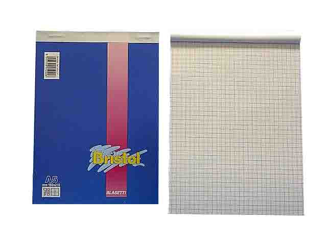 Blocco notes A5 colore bianco 150x210 mm 50gr Blasetti