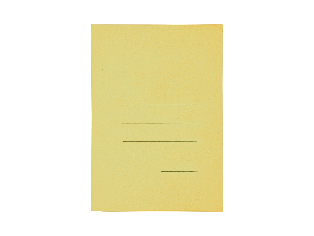 Cartellina 3 lembi gialla, con stampa in carta riciclata , 25x33,5 cm, confezione da 50 pezzi - Blasetti