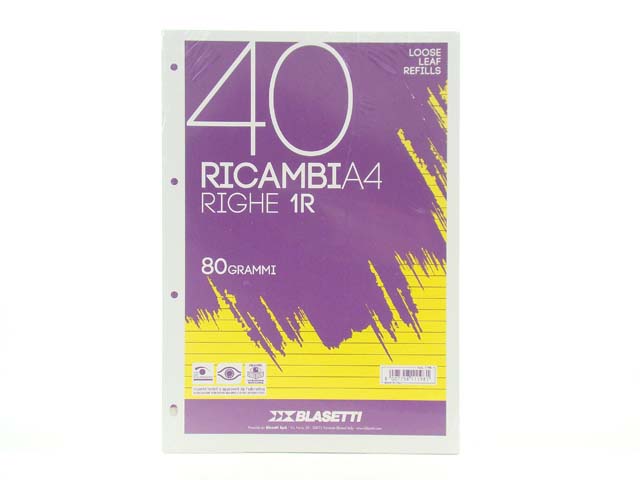 Ricambi a4 80gr 40f 1r 1198