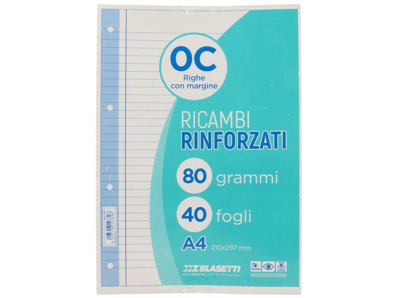 Ricambi rinf.a4 80gr.40f 1rc 2332