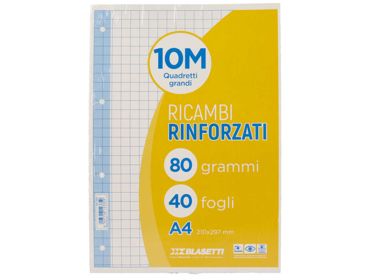 Ricambi rinf.a4 80gr.40f 10m 2335