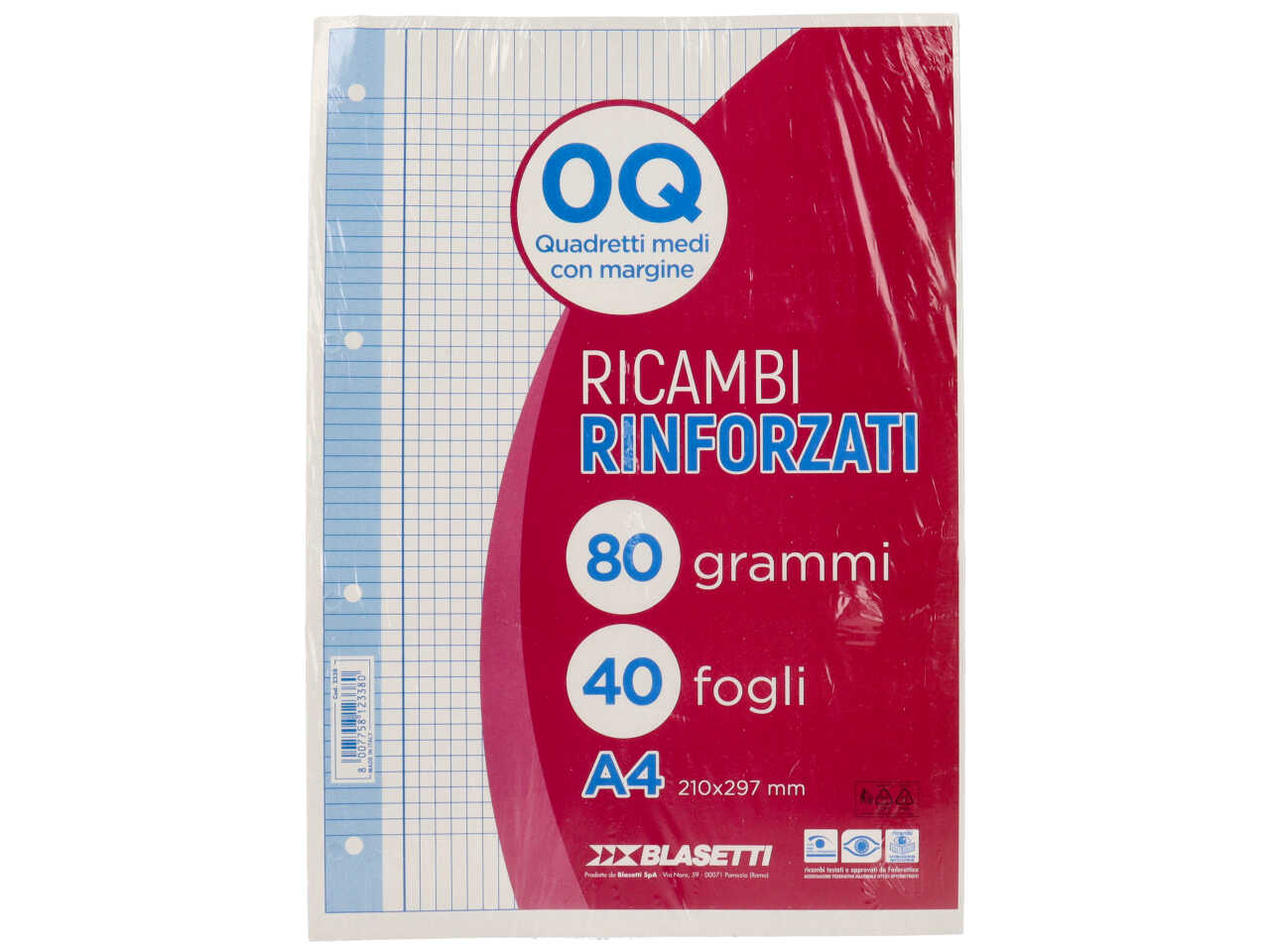 Ricambi rinf a4 80gr. 40f q 2338