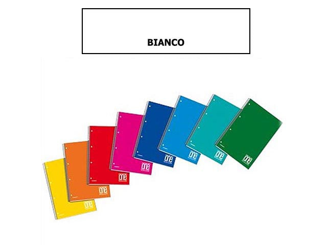 Blocco spiralato one color a4 bianco 80gr