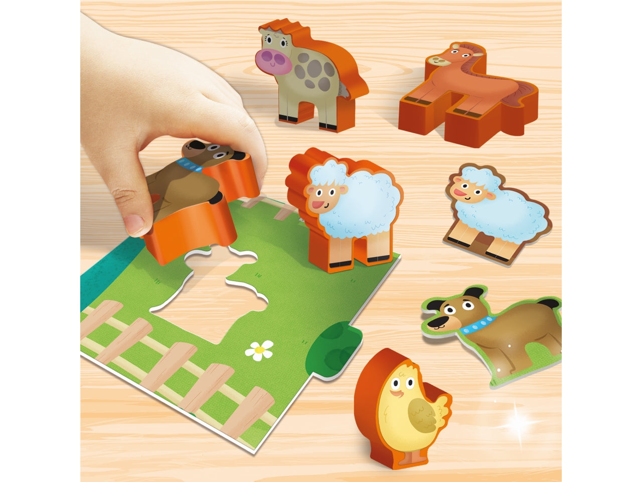 Gioco Educativo Prescolare Carotina Baby Farm - Multicolor, per Bambini 1-4 Anni, Lisciani