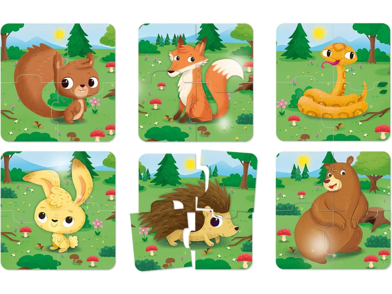 Carotina baby puzzle il bosco 80076