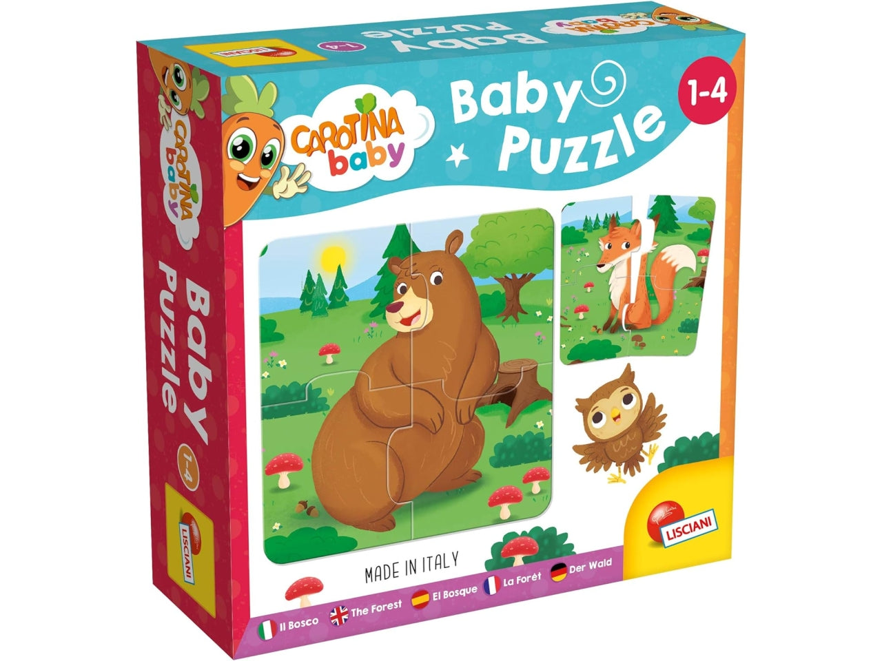 Carotina baby puzzle il bosco 80076