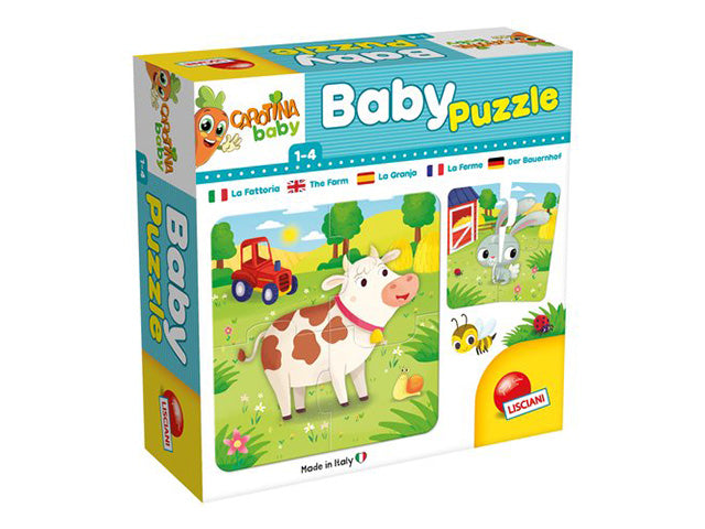 Carotina baby puzzle la fattoria 80083