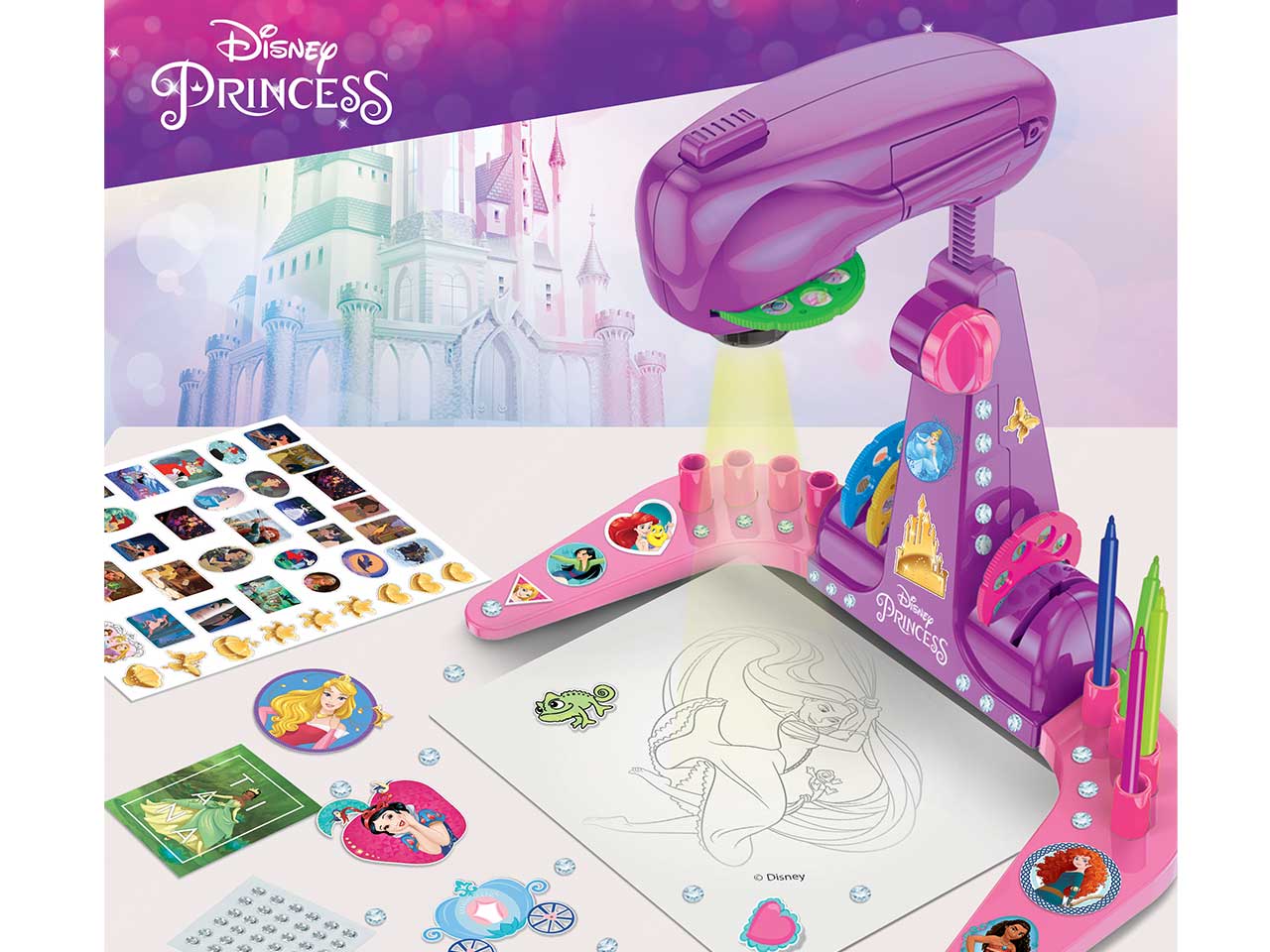 Princess proiettore drawing school