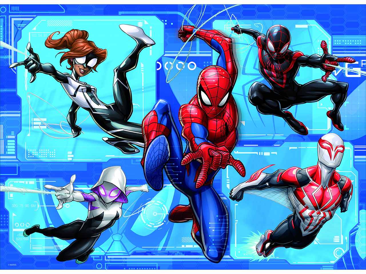 Marvel puzzle df maxi floor 108  spiderman