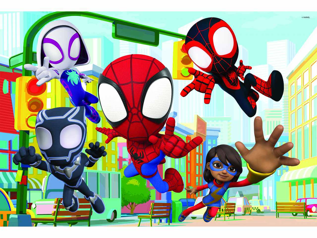 Marvel puzzle df maxi floor  2 x 24 spidey