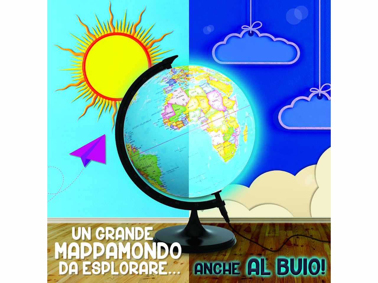 Mappamondo super luminoso