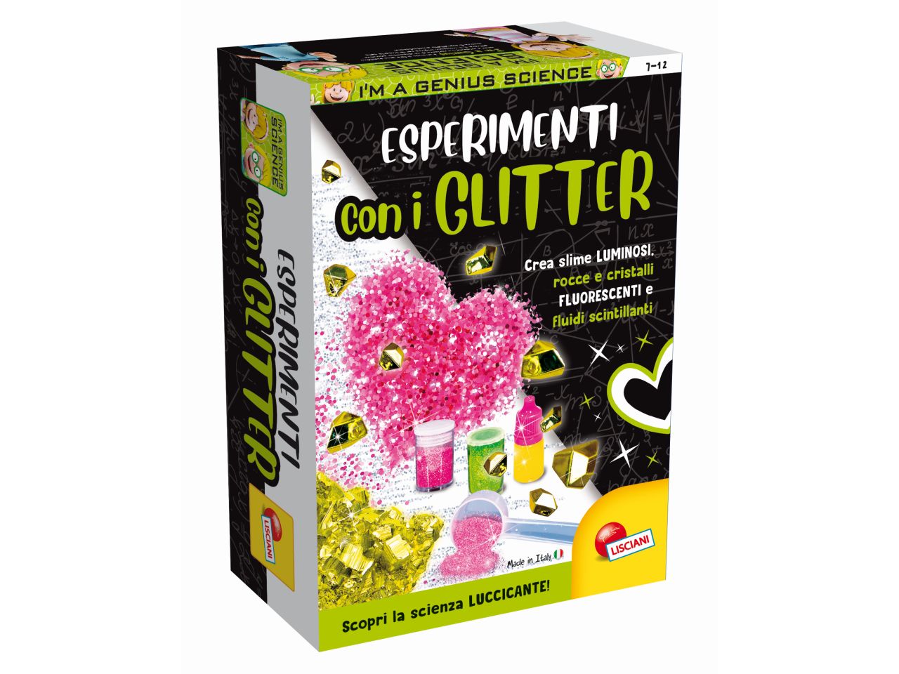 I'm a genius scienza pocket esperimenti con glitter