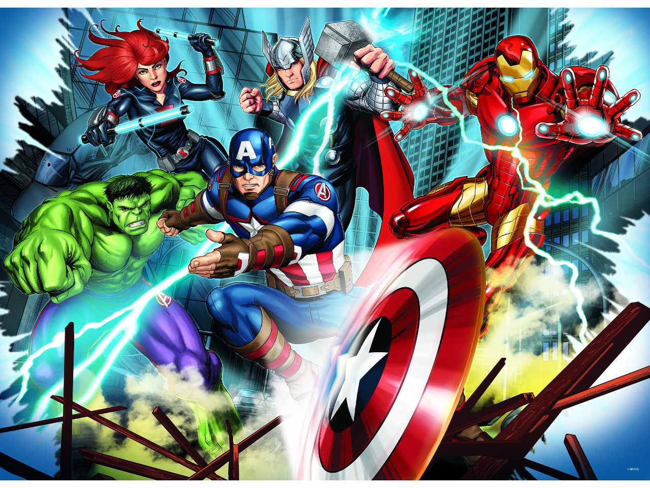 Marvel puzzle df maxi floor  150 avengers