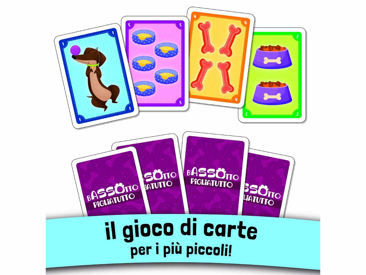 Ludoteca le carte dei bambini bassotto piglia tutto