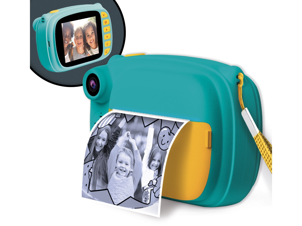 Print cam hi-tech fotocamera istantanea con schermo a colori da 3,5 pollici