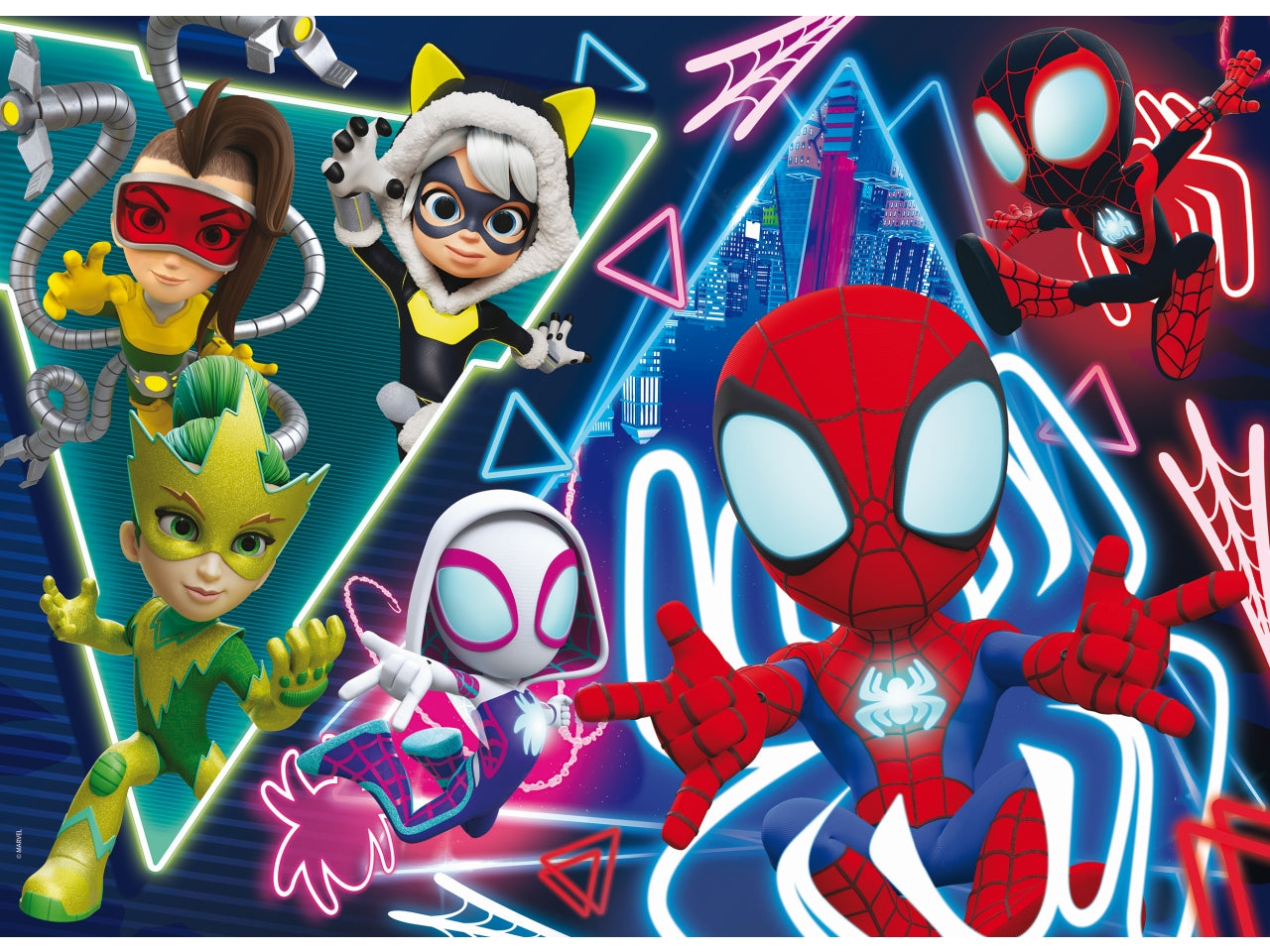 Marvel puzzle double face maxifloor 50x35cm spidey