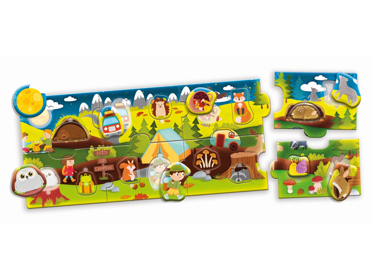 Carotina baby puzzle panorama the wood