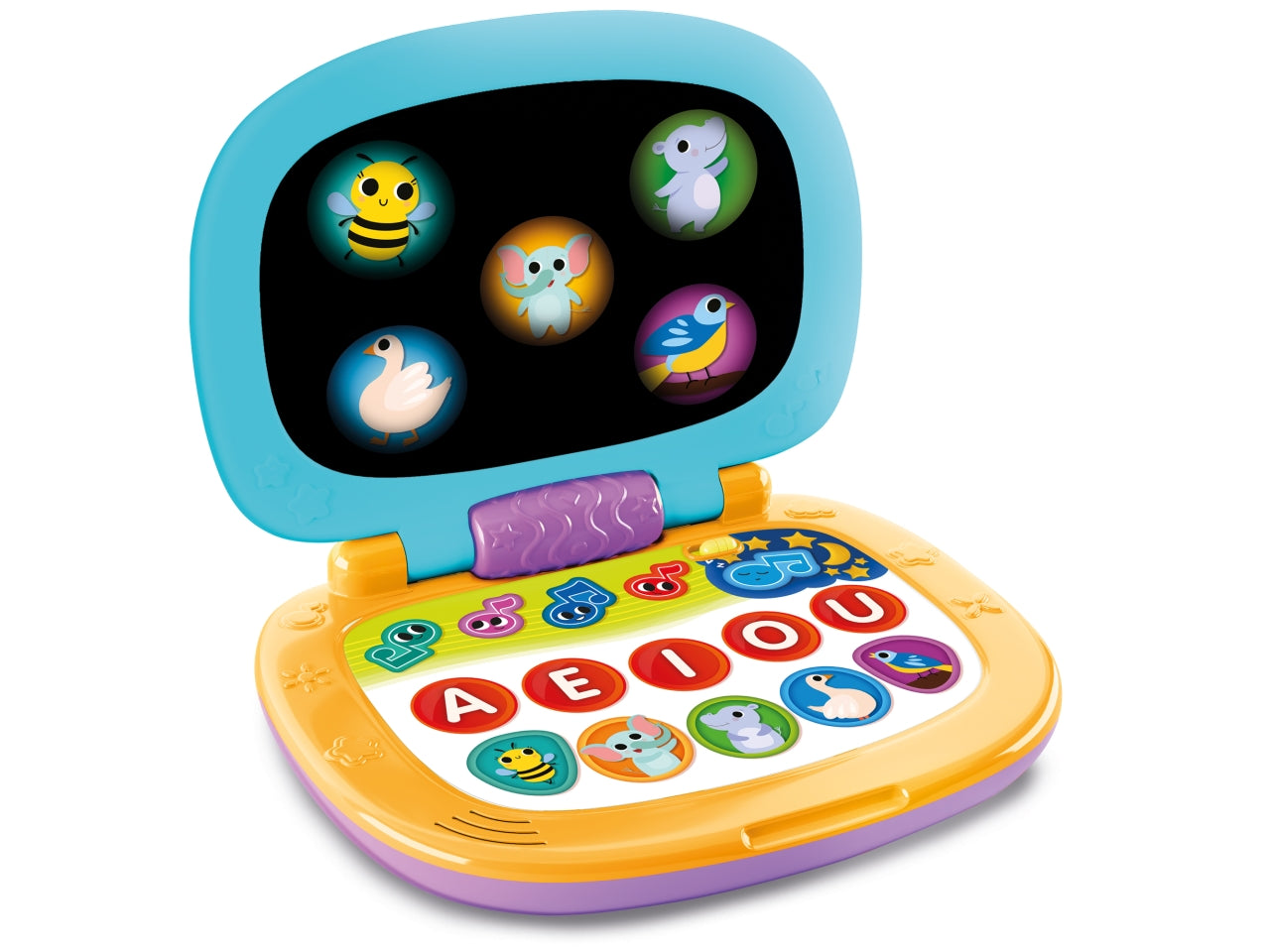 Laptop Educativo Elettronico Carotina Baby - Multicolor, per Bambini da 12 Mesi, Lisciani