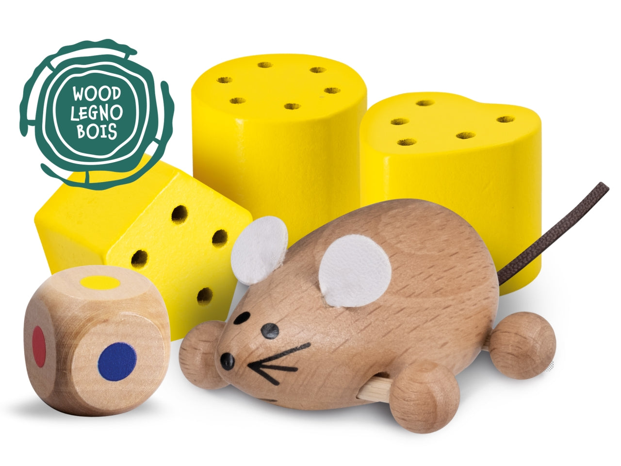 Gioco Educativo Prescolare Montessori Baby Wood The House of the Mouse - Multicolor, per Bambini da 3 Anni, Lisciani