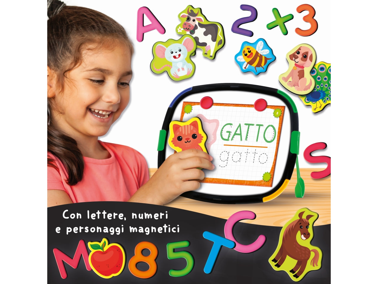 Gioco Educativo Prescolare Carotina Gli Utilissimi Lavagna Magnetica Educativa - Multicolor, per Bambini 3-6 Anni, Lisciani