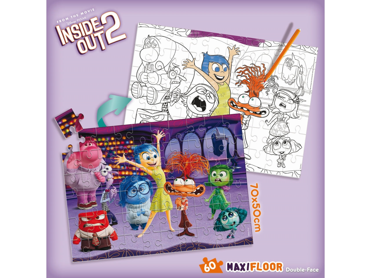 Disney puzzle df maxifloor 60 inside out 2