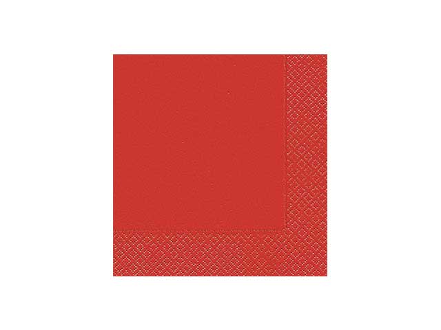 Rosso tovaglioli 2 veli 33×33cm - la confezione contiene 40 tovaglioli