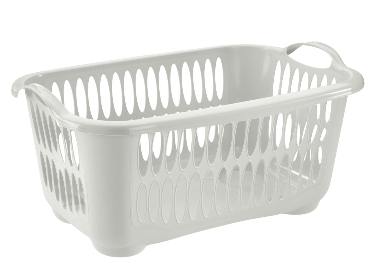 Laundry basket rettangolare cover line colore bianco