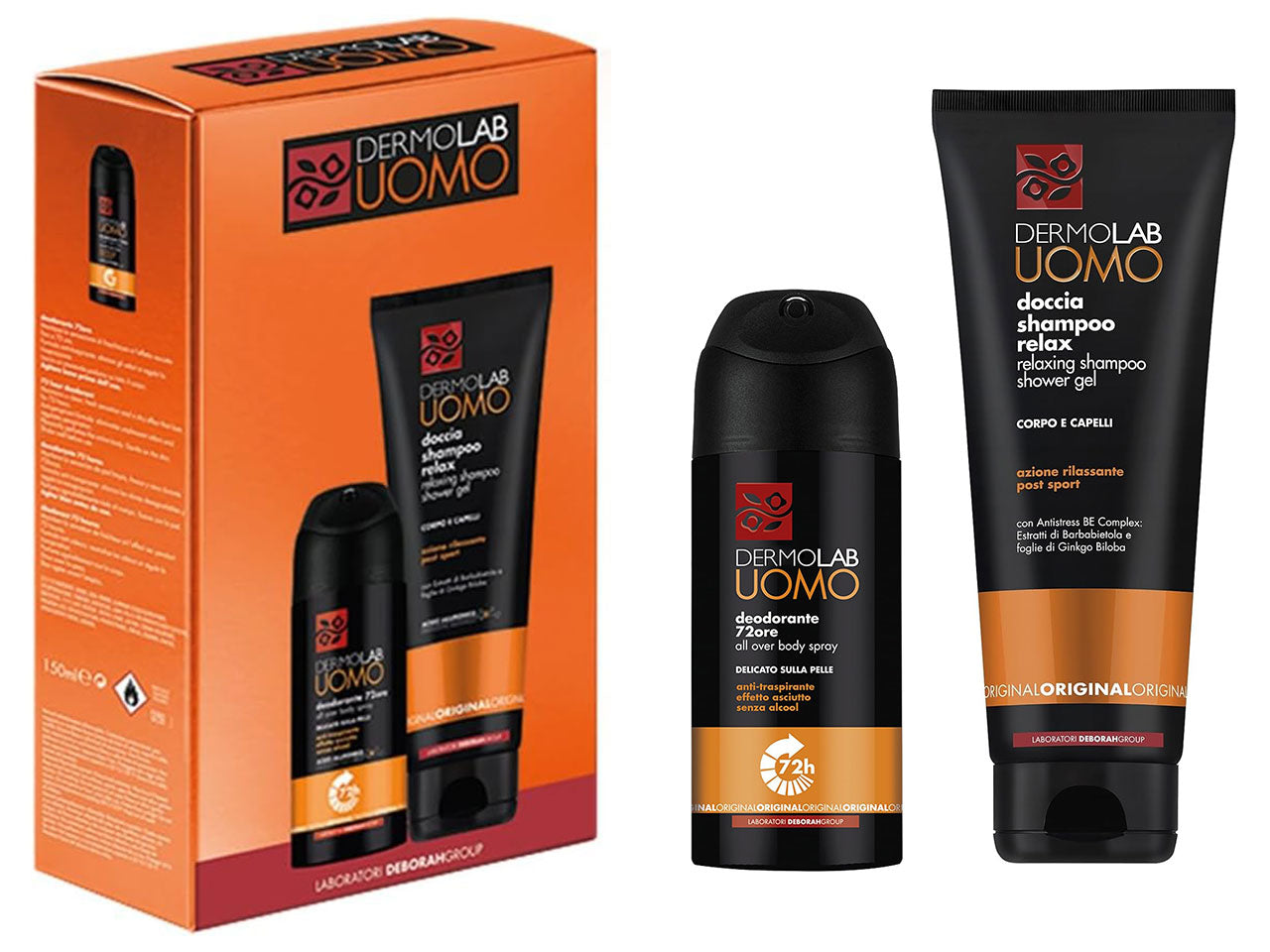 Dermolab uomo docciashampoo 250ml+deodorante 150ml