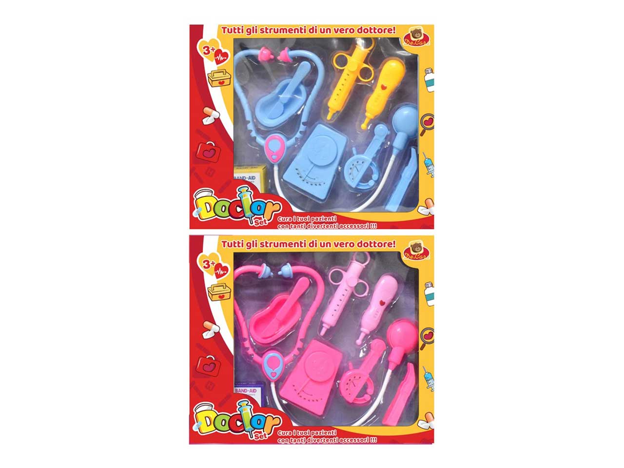 Playset dottore con accessori h30x35cm