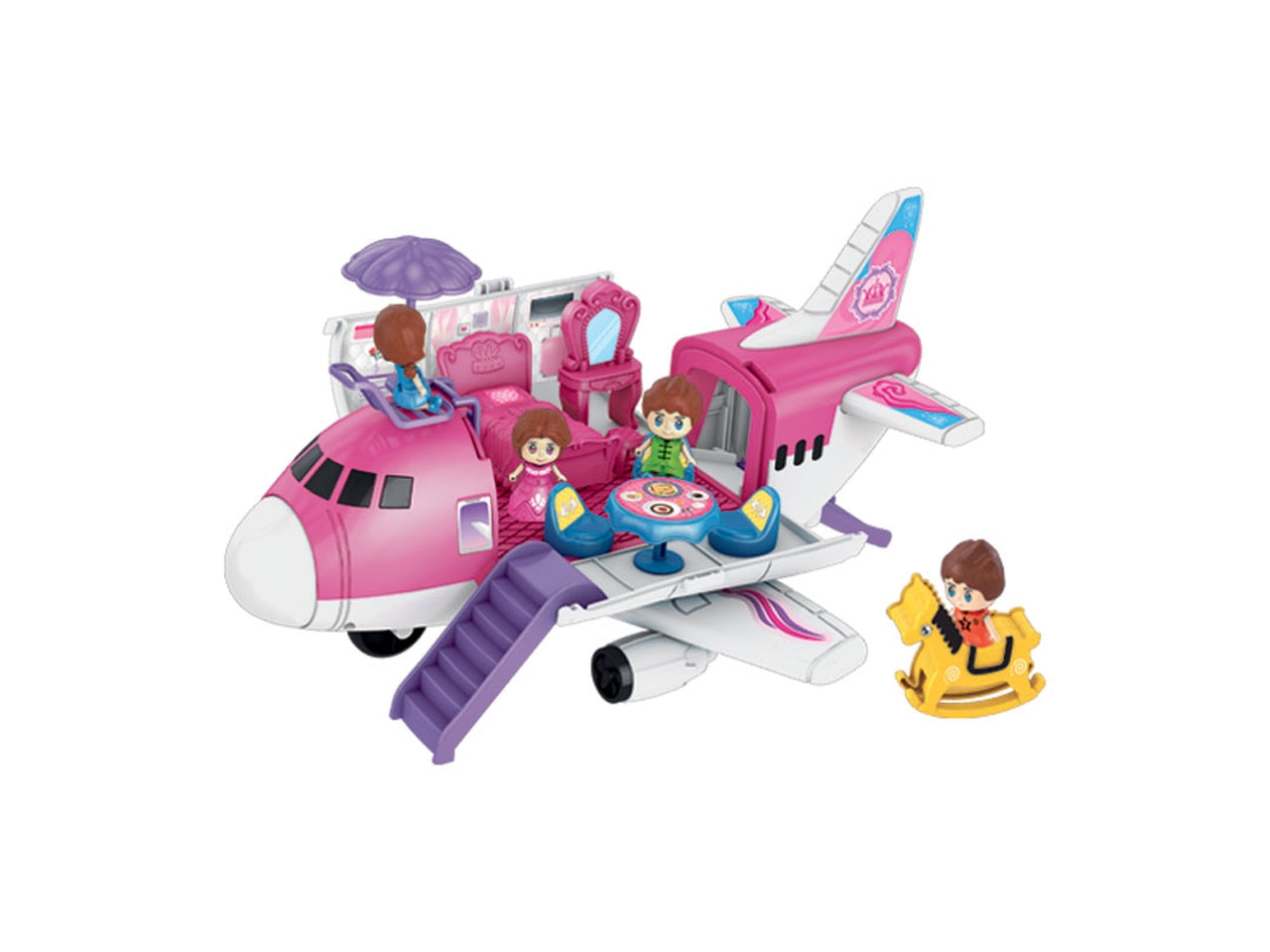 Aereo playset c/personaggi h30x48cm