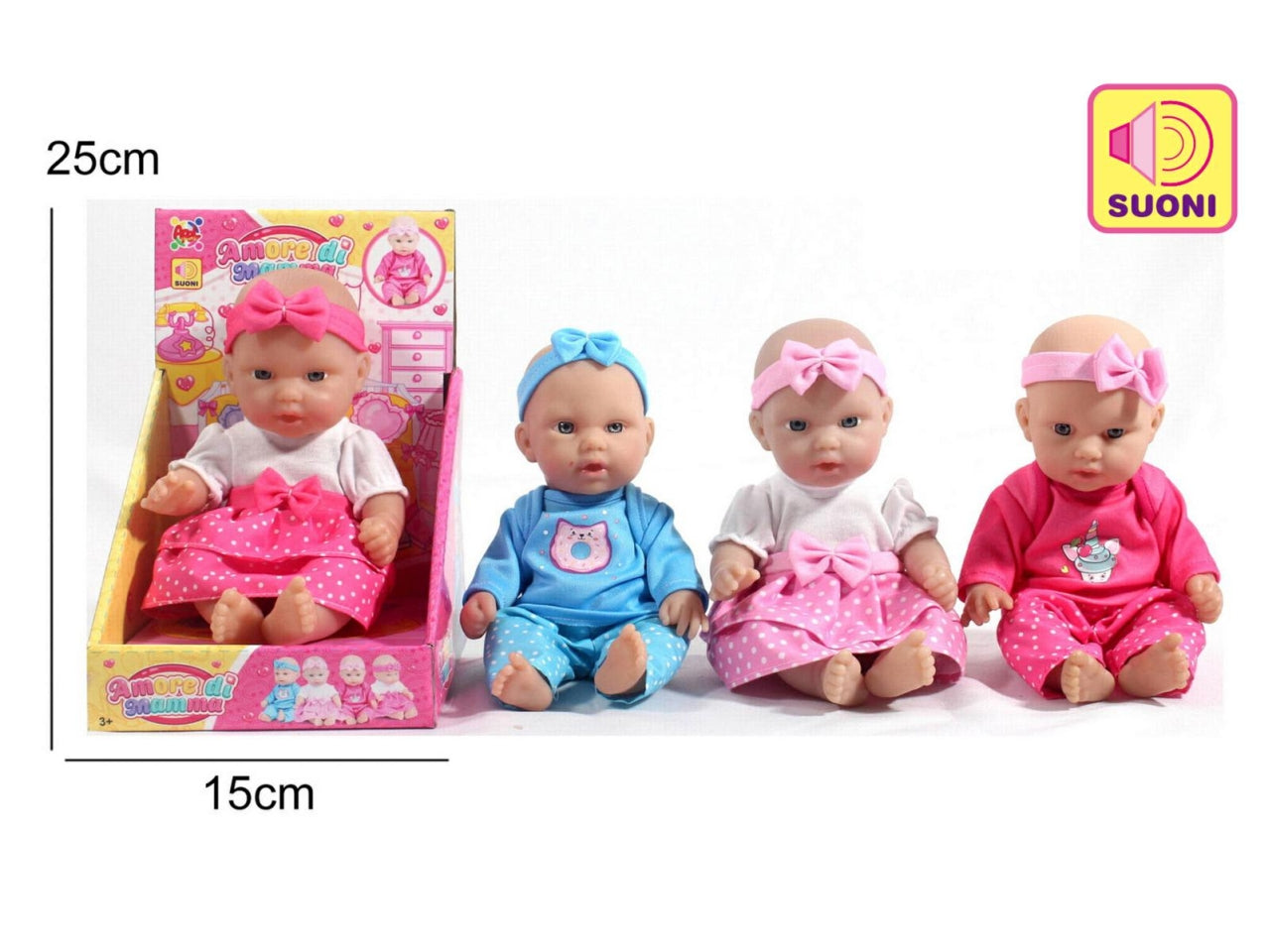 Bambola amore di mamma - disponibile in 4 assortimenti