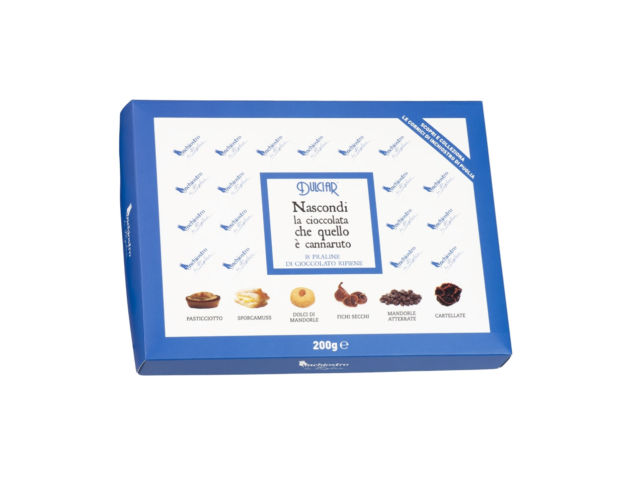 Inchiostro di puglia scatola da 200gr di praline assortite