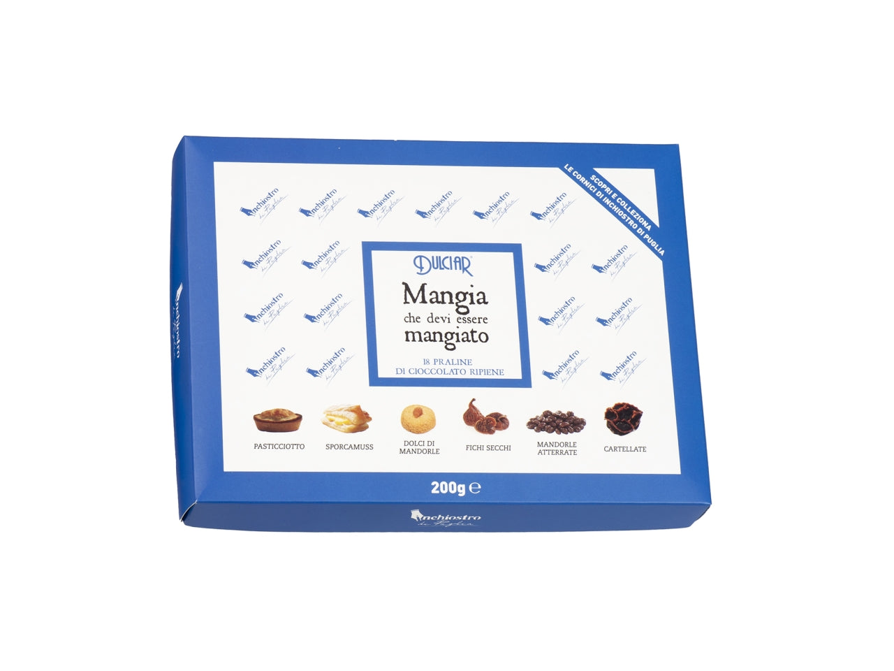 Inchiostro di puglia scatola da 200gr di praline assortite