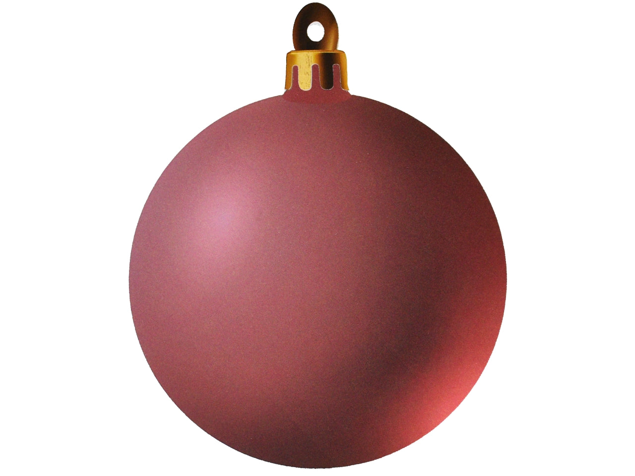 Sfera di natale crystal 26x33cm rosa in becks 5mm con foro per appenderla