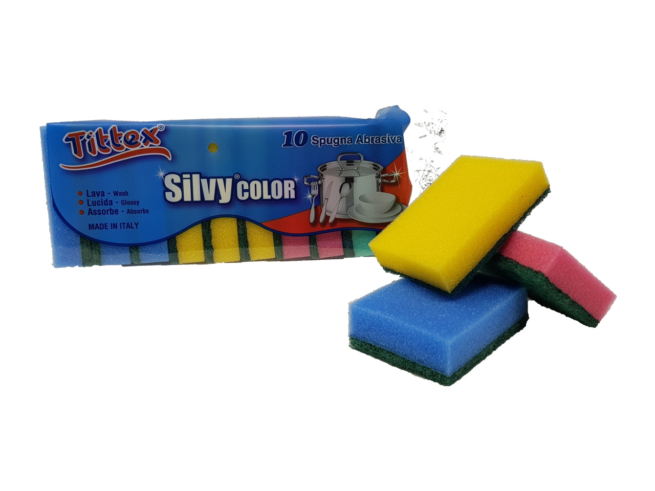 Spugne silvy color set da 10 spugne