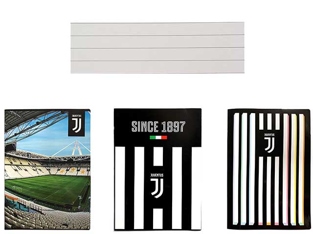 Quaderno Juventus maxi rigatura 1r - la confezione comprende 10 quaderni