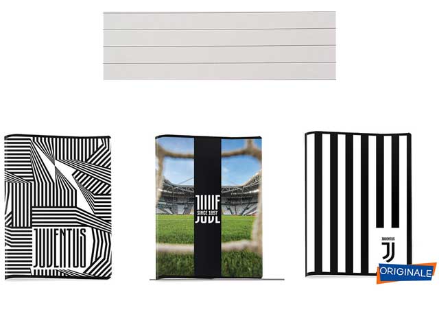 Quaderno Juventus maxi rigatura 1r - la confezione comprende 10 quaderni - assortiti