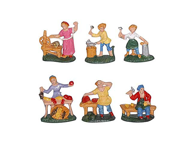 Figura 4cm pastore 6 pezzi ea4te6-ba