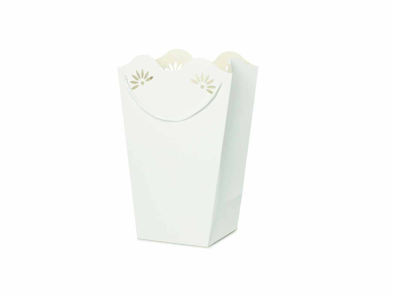 Shopperpot daisy 24x35+15x15cm bianco