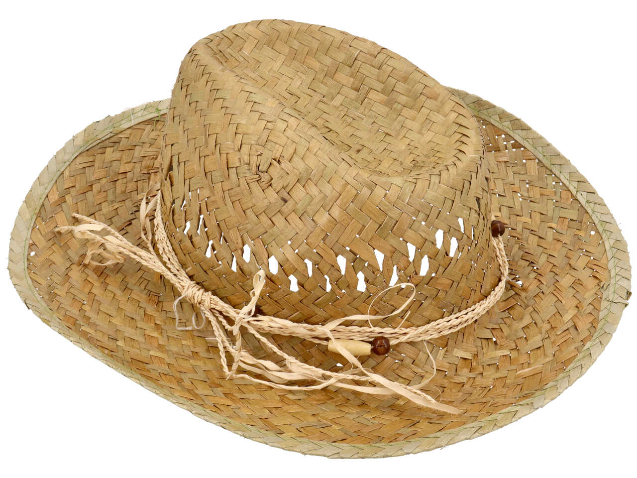 Cappello uomo cowboy in paglia naturale, taglie 56, 58, 60 - Finardi