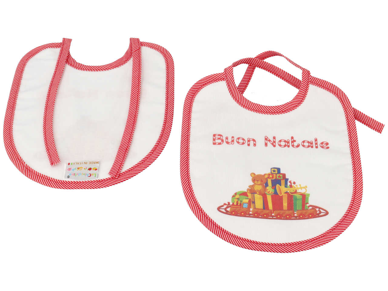 Bavetta natalizia stampata
