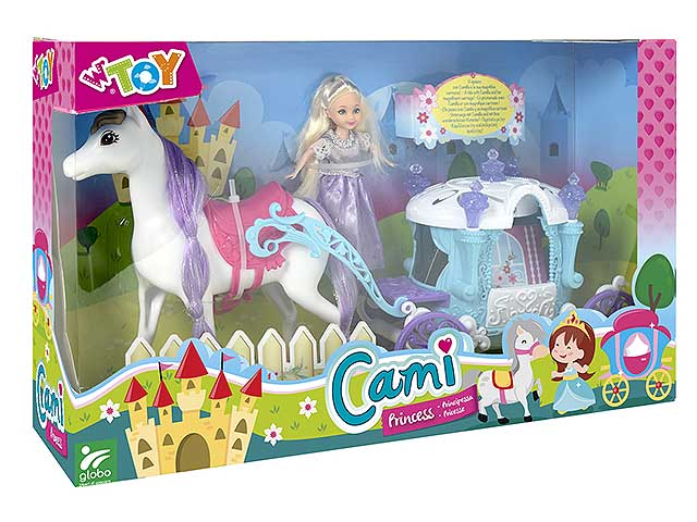 Bambola c/carrozza e cavallo 40799