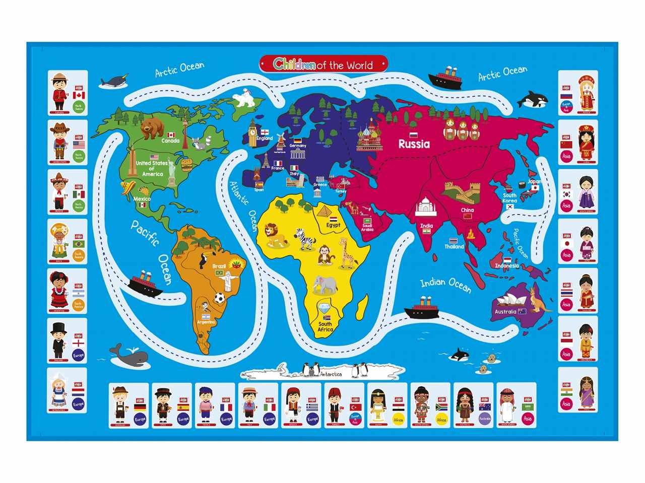 Family games tappeto mondo  40935