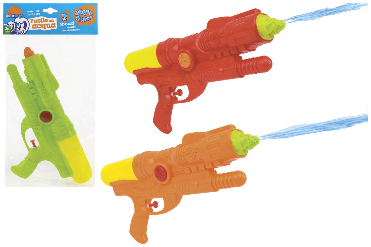 Pistola acqua doppio spruzzo 30cm - disponibile in 3 colori