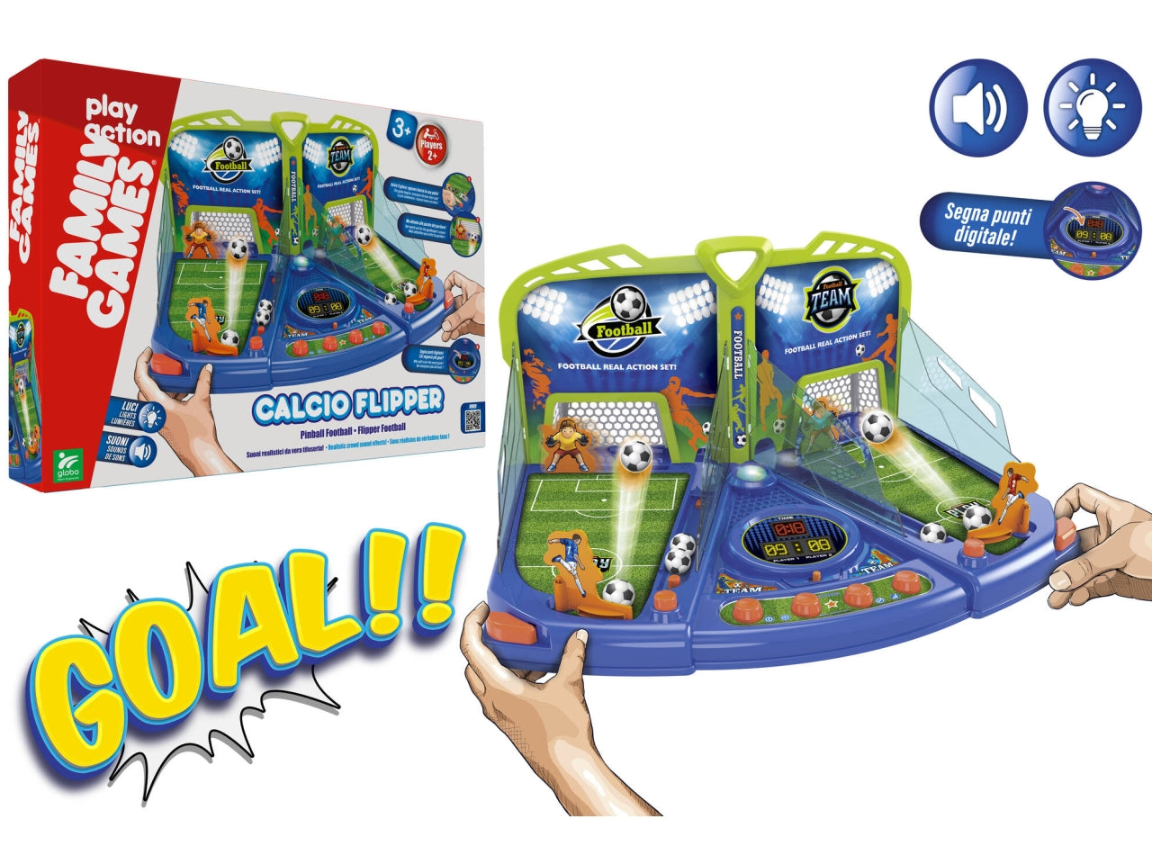 Family games calcio flipper interattivo